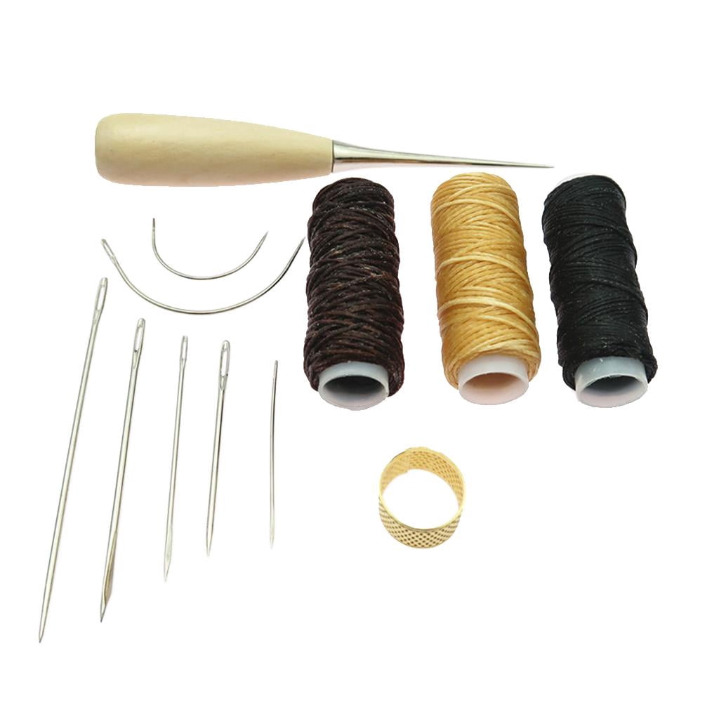 yuksok 12 Pcs Aiguilles de Réparation pour Tapis en Cuir et Toile Courbées pour Couture à la Main