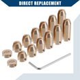 thumbnail image 4 of Unique Bargains Rear Brass Wheel Spoke Balance Weights Refill with Wrench Tool Metal 14pcs/Set Gold Tone for Motorcycle, 4 of 7