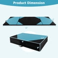 thumbnail image 3 of Gymax 10' x 4' x 2'' 4-Panel Folding Gymnastics Exercise Mat w/ Loop Fasteners Blue & Black, 3 of 10