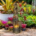 thumbnail image 2 of Outsunny Outdoor Fountain with Backyard Birdhouse Tree Trunk Design, 2 of 10