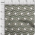 thumbnail image 1 of oneOone Organic Cotton Poplin Twill Fabric Swirl Block Print Sewing Fabric BTY 42 Inch Wide, 1 of 1