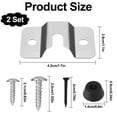 thumbnail image 2 of Easy Wall Hang Kit with screws and stabilizers for secure dartboard display. Dartboard Mounting Bracket, 2 of 5