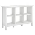 thumbnail image 1 of Bush Furniture Broadview Bibliothèque en Bois à 6 Cubes de Rangement, Blanc Pur, 1 of 5