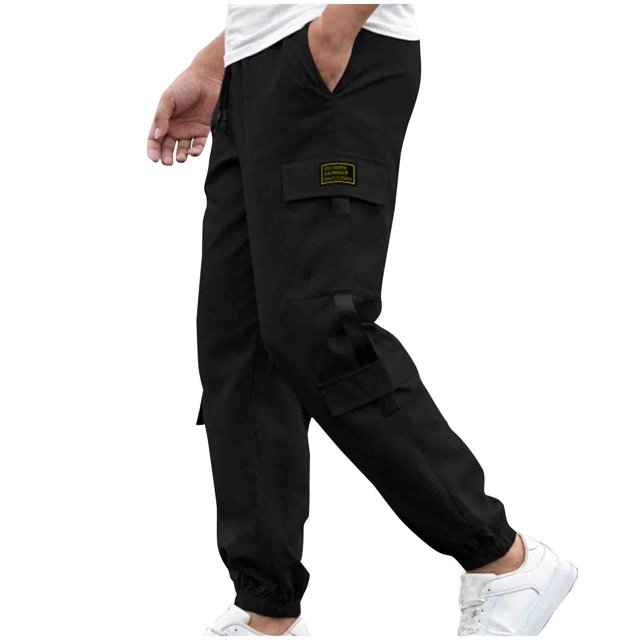 Jamicy Pantalon Cargo pour Hommes Cadeau pour Hommes Pantalon Cargo d'Entraînement pour Hommes Pantalon de Survêtement Fuselé de Musculation Pantalon Long Coupe Ample Athlétique Course Randonnée Pantalon de Survêtement