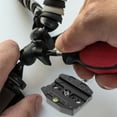 thumbnail image 3 of KAKOWELY Quick Release Plate Clamp with 1/4 3/8inch Thread for Tripod Ballhead Quick Release Plate Adapter Tripod Quick Release Plate3.74"X2.76"X0.79", 3 of 5