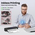 thumbnail image 3 of Phomemo M832 Portable Printers Wireless for Travel, Bluetooth Thermal Printer, Inkless Mobile Printer Support 8.5'' x 11'' & A4 Thermal Paper, Compatible with iPhone Android Laptop for Office Car Home, 3 of 9