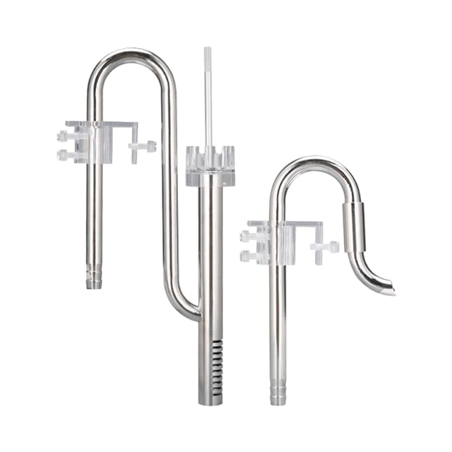 Tube de Filtre d'Aquarium Réutilisable en Lys, Acier Inoxydable, Entrée et Sortie, Aquarium Planté (12MM, 16MM), 12 Réglages de Film d'Huile