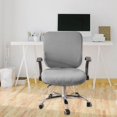 thumbnail image 4 of Elastic Office Chair Seat Covers Stretchable Chair Slipcover Silver Grey, 4 of 8