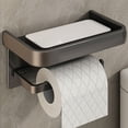 thumbnail image 2 of Lksixu Wall Mounted Toilet Paper Box Toilet Paper Roll Toilet Paper Holders Non Perforated Toilet Paper Storage Rack Mobile Phone Storage Rack Storage Bins Organizers and Storage, 2 of 6