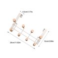 thumbnail image 4 of Transemion Vertical Storage Solution Easy Installation Without Punching Protecting Facade Door Hanging Bracket white Eight beads, 4 of 6
