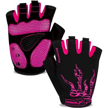 Gants de Cyclisme pour Hommes, Demi-Doigt Gants de Vélo de Route Vtt DH