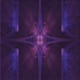 thumbnail image 1 of Ahgly Company Machine Washable Indoor Square Transitional Deep Purple Area Rugs, 4' Square, 1 of 7