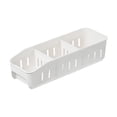 thumbnail image 1 of Plastic Food Storage Box Divided Refrigerator Pantry Organizer Modular Stacking Container for Freezer Kitchen Food Storage,Kitchen Organizer,White,1PC, 1 of 4