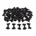 thumbnail image 1 of VONKY 50 Pcs Mignon Nœud en Satin Ruban Appliqué Ornements Noir, 1 of 8
