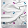 thumbnail image 1 of Soimoi Purple Rayon Fabric Butidar Jamdani Decor Fabric Printed Yard 42 Inch Wide, 1 of 2