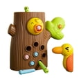 thumbnail image 2 of YIMWNYI Magnetic Woodpecker Feeding Toy, Fine Motor Skills Game, Interactive Learning Activity, Early Education Fun, Worm Catching and Color Recognition, Safe Play for Home and Travel, 2 of 7