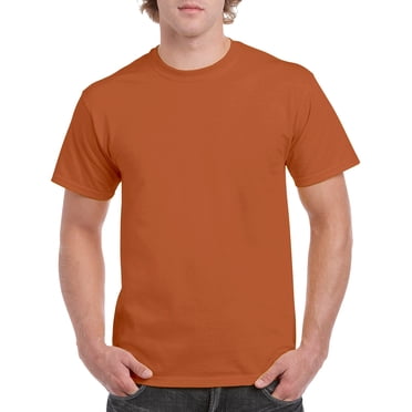 Gildan Mens Heavy Cotton T-Shirt, L, Texas Orange