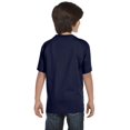 thumbnail image 4 of Hanes Beefy-T Boy`s T-Shirt, S, Navy, 4 of 5