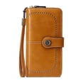 thumbnail image 1 of XZNGL Small Womens Wallets with Credit Card Slots Antimagnetic Wallet Long Zipper Womens Wallet Leather Wallet New Large Capacity Handbag in Europe and America Womens Wallets Large Capacity, 1 of 2