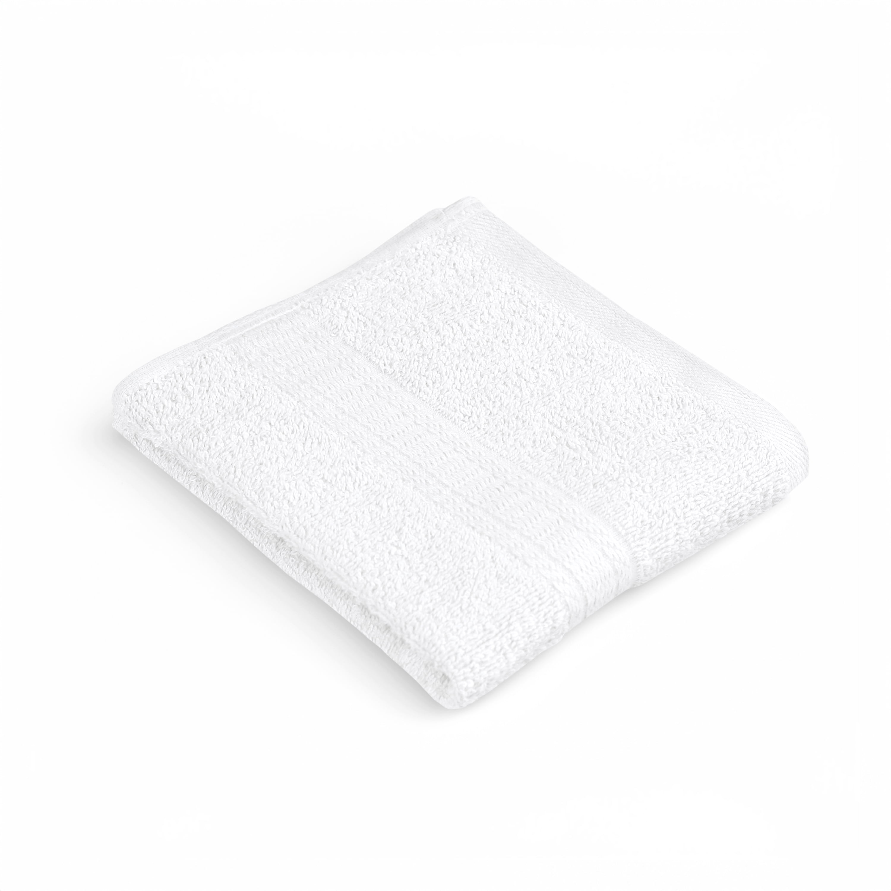Serviette de bain unie Mainstays Basics, douce et résistante, 100 % coton, blanche
