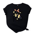 thumbnail image 1 of T-Shirts à Manches Courtes pour Femmes T-Shirts Décontractés pour Femmes à Imprimé Graphique Floral T-Shirt à Manches Courtes pour Enseignante Hauts T-Shirts pour Femmes Décontractés, 1 of 3