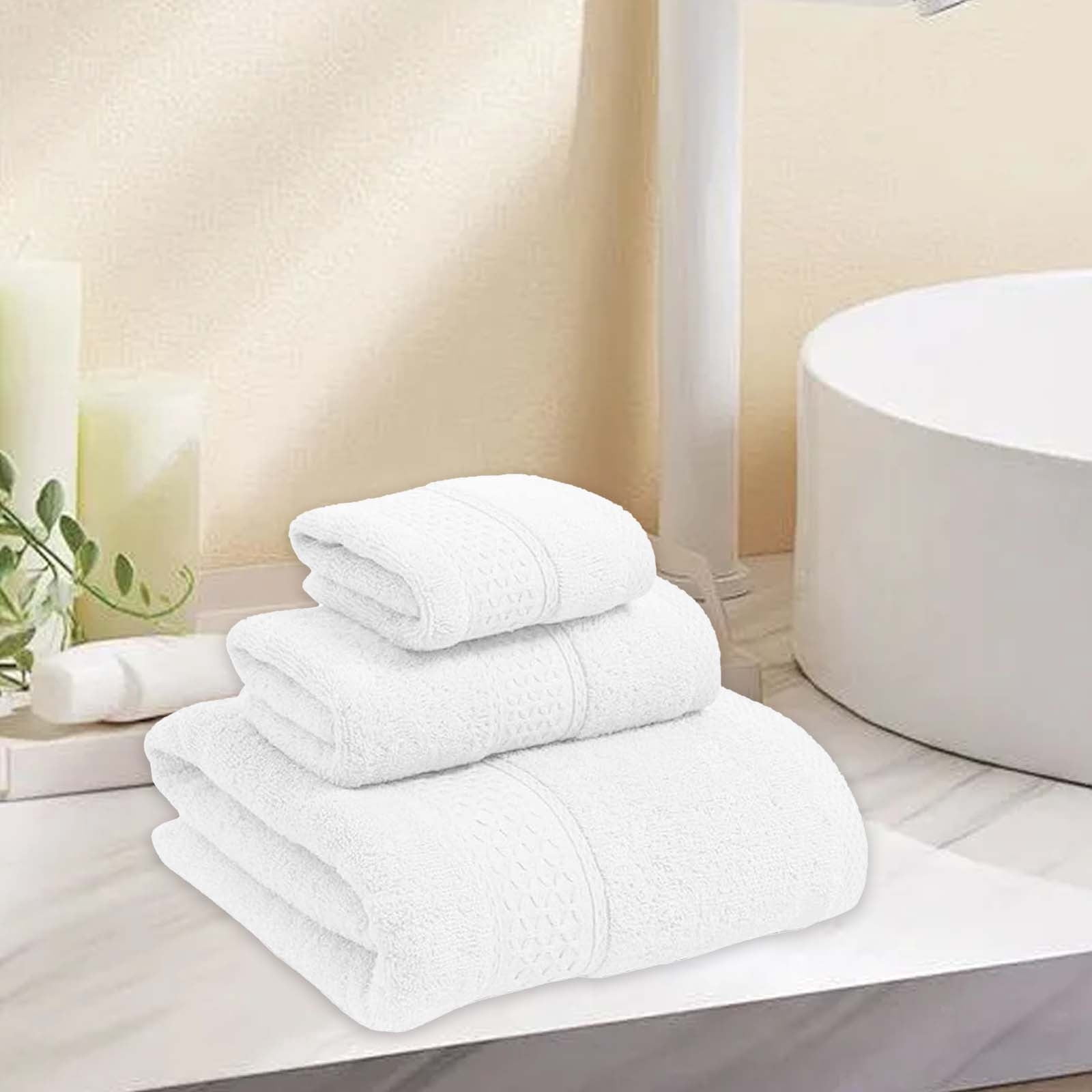 Kctiaxy Bath Towels 3 Pc Shower Towels Bath Bath Sheets for Adults-Highly Absorbent and Towel Set in Three Sizes-Towel Set for Home Use-Suitable for Bathrooms Poo Kitchen Appliances