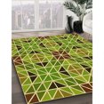 thumbnail image 3 of Ahgly Company Tapis Rectangulaire Lavable en Machine Vert Transitionnel, 7 Pieds x 9 Pieds, 3 of 7
