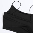 thumbnail image 5 of FOCUSNORM Women Sling Top Solid Color Crop Low Chest Sexy Bodycon Top Clothes, 5 of 5