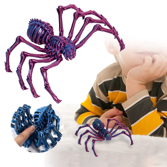 3D Printed Springy Novelty Toy Prank For Kids Halloween Party Practical Jokes Elastic Jumping