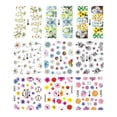 thumbnail image 2 of EGNMCR Nail Stickers Nail Watermark Sticker Gold Watercolor FlowerColor Nail Sticker 1PC Nail art, 2 of 2