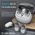 thumbnail image 4 of TFixol Compact Wireless Lavalier Microphone with Charging Case, Noise Reduction, Type-C, Plug & Play, White, 4 of 6