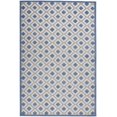 thumbnail image 1 of homeroots home decor 385156 6’ x 9’ Blue and Gray Indoor Outdoor Area Rug, 1 of 1