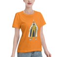thumbnail image 2 of T-Shirt Basique à Manches Courtes pour Femme une Pièce Singe Jaune, 2 of 6
