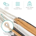 thumbnail image 2 of Best Choice Products 2-Person Brazilian-Style Cotton Double Hammock with Stand Set w/ Carrying Bag - Desert Stripes, 2 of 6
