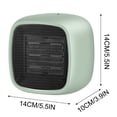 thumbnail image 2 of EGNMCR Winter Portable Space Heater High-efficiency Heat Office Convenient Heater Desktop Heater, 2 of 8