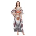 thumbnail image 1 of Oussum Caftan pour Femmes Robe Été Ample Décontractée Grande Taille Robe de Soirée Imprimée Caftan Long pour Dames Robes Élégantes en Ligne, 1 of 4