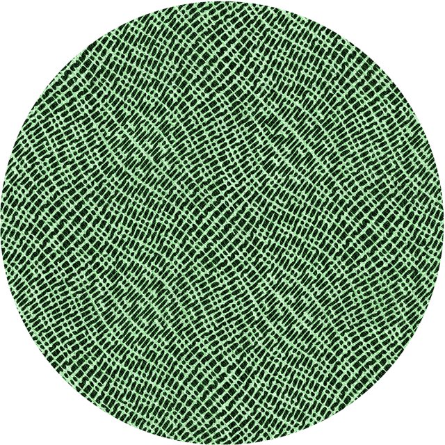 Ahgly Company Tapis Rond Lavable en Machine Intérieur Transitionnel Vert Clair, 7 Pieds Rond