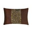 thumbnail image 1 of The HomeCentric Brown Lumbar Pillow Cover, Textured Ribbon Lumbar Pillow Cover, Pack of 2, 12"x24" (30x60 cm) Lumbar Pillow Cover, Rectangle Silk Lumbar Pillow Cover, Modern Lumbar - Chocolate Cream, 1 of 3