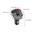 thumbnail image 3 of Yhmxh Car Accessories Motorcycle Accessories MP3 Player Can Be Inserted Into USB Card QC3.0 Fast Charging Voltage Monitoring Cool Lighting Universal Car Bluetooth For Car Models Wireless Charging, 3 of 8