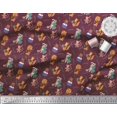 thumbnail image 3 of Soimoi Cotton Poplin Fabric Leaves,Musical Instruments & Animals Kids Decor Fabric Printed Yard 42 Inch Wide, 3 of 3