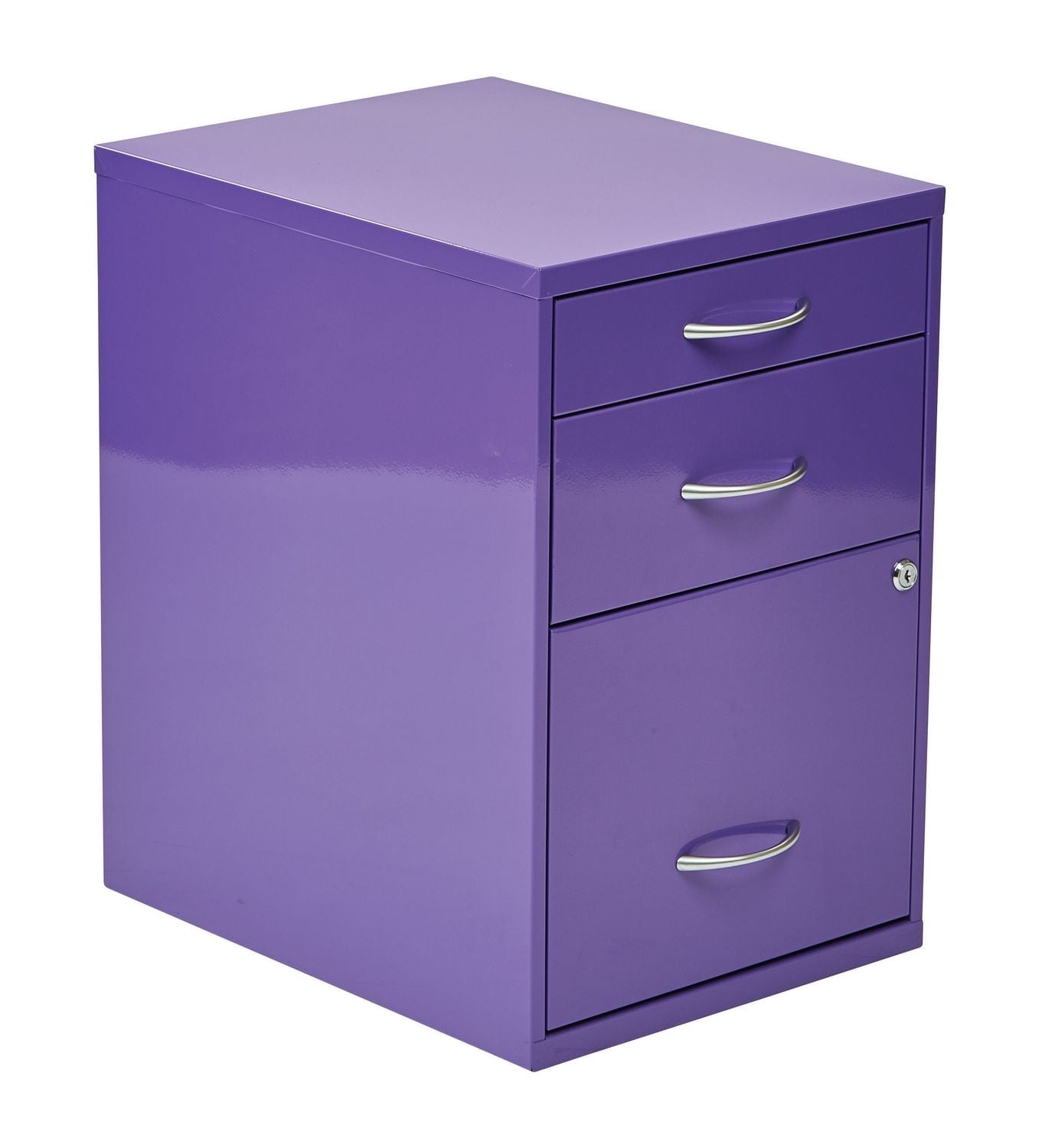 OSP Designs 22” Purple Metal File Cabinet