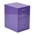 thumbnail image 1 of OSP Designs 22” Purple Metal File Cabinet, 1 of 5