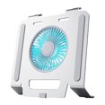 thumbnail image 1 of MERIGLARE Support d'Ordinateur Portable Polyvalent avec Ventilateur de Refroidissement Rehausseur d'Ordinateur Portable Réglable Robuste en Alliage d'Aluminium Support d'Ordinateur pour Lecture de Documents, 1 of 9