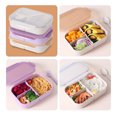 thumbnail image 1 of Tyidzon Bento Box Adult - 1150 ML Bento Lunch Containers for Kids with Spoon & Fork - Durable Bento Box for Eating Out, Bpa-Free and Food-Safe Material Purple, 1 of 7