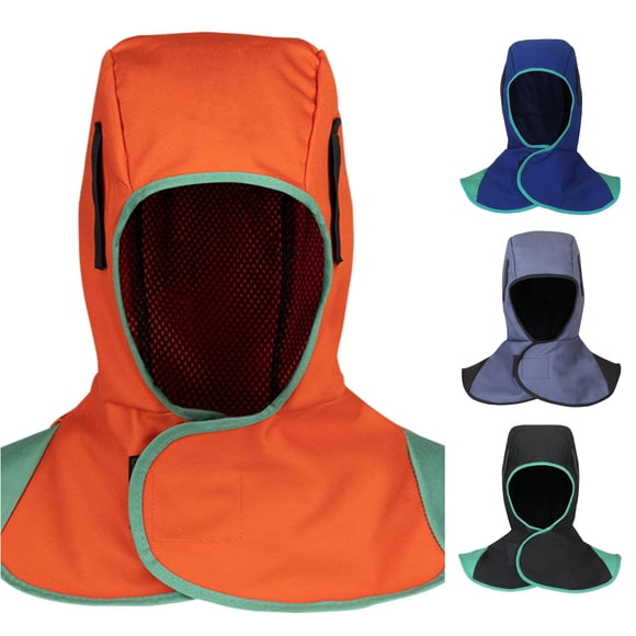 Flame Retardant Welder Cape Hood Summer Protective Headgear for Welding Work Multipurpose Cover