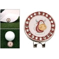 thumbnail image 3 of pitrice Zinc Alloy Golf Ball Markers Training Aids Hat Clip Anti-rust Putt Sign A, 3 of 5