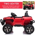 thumbnail image 4 of Aosom 2-Seater Kids Ride-On Car 12V RC 2-Seater Police Truck Electric Car For Kids with Full LED Lights, MP3, Parental Remote Control (Red), 4 of 9