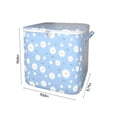 thumbnail image 3 of HCBY Foldable Quilt Storage Bag with Double Zipper, Portable Clothes Organizer for Closet, Space Saving Winter Cup Storage Box for Dorm, Versatile Moving Bag for Blankets Bedding, 3 of 8