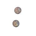 thumbnail image 2 of 12mm Druzy Boucles d'Oreilles Étoiles Boucles d'Oreilles en Acier Inoxydable Forme Ronde Robustes Étoiles Bohème Percé Bijoux Élégants pour les Femmes Filles Type27 27, 2 of 7