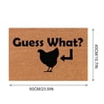 thumbnail image 3 of Hbdhejl Tapis de Porte Drôle de Poulet de Noël Antidérapant Tapis de Porte Sale pour Entrée Porte d'Entrée Extérieure Tapis de Porche avec Antidérapant Polyester Tapis de Sol de Noël Drôle, 3 of 6